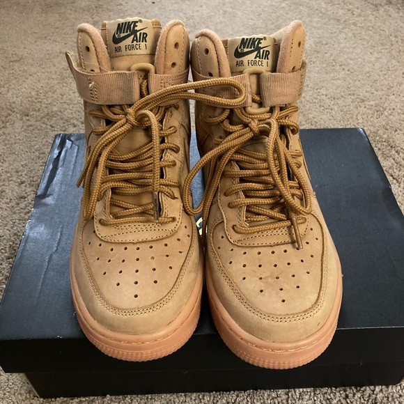 Nike Air Force 1 High Wheat Brown - Picture 3 of 5